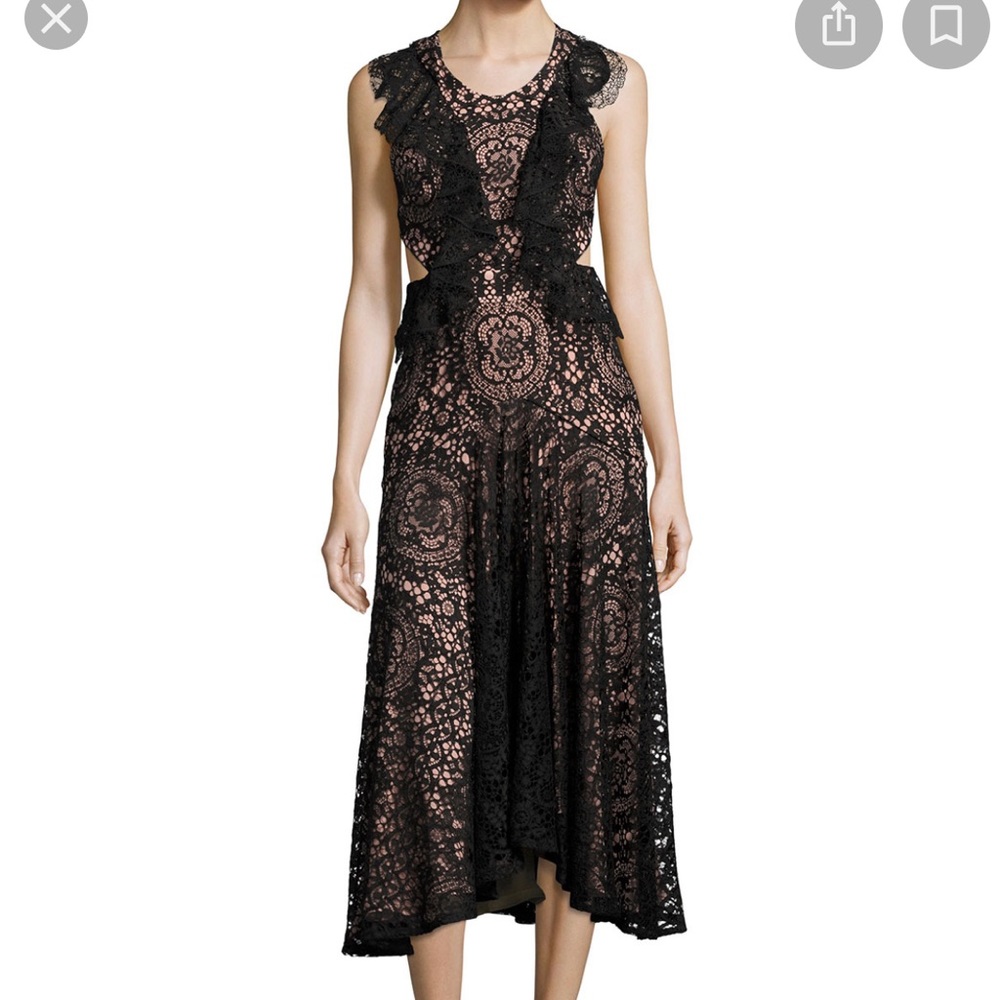 Alexis Aldridge Black Lace Dress
